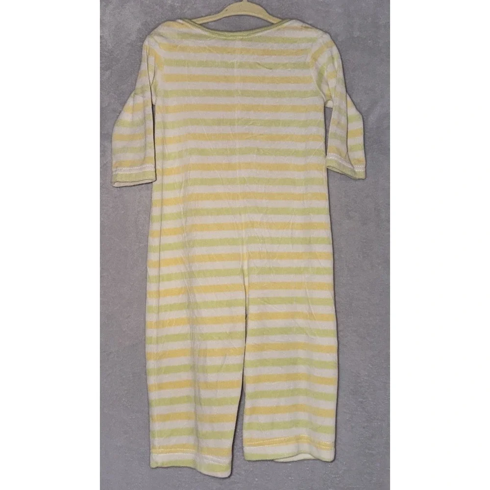 Gymboree Vintage 12-18 Months Caterpillar Soft Velour Stripe Jumpsuit Romper